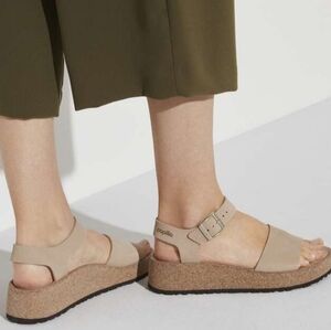Birkenstock Papillio Glenda Sandcastle Tan Chunky Sandals Big Girls Size 5N NWT